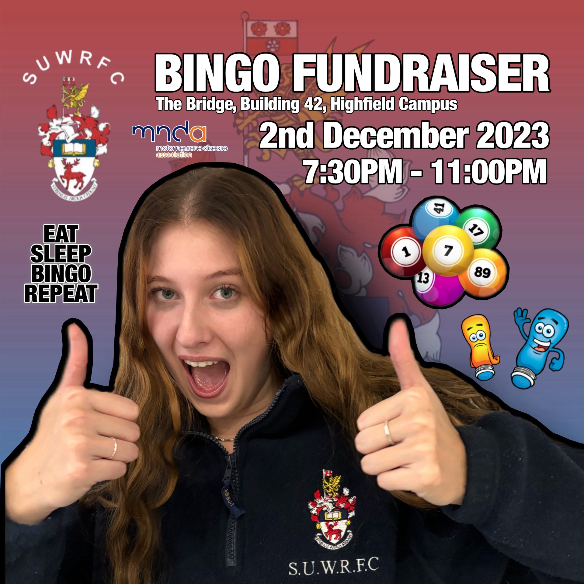 SUWRFC Bingo Fundraiser